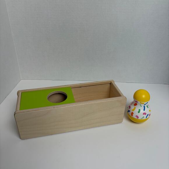 Lovevery Sliding Top Box and Tummy Time Wobbler Toy Lot Montessori - Picture 2 of 4